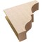 Ekena Millwork 9"W x 36"D x 36"H Thin Asheboro Rough Cedar Woodgrain TimberThane Corbel, Primed Tan CORUR09X36X36ASHRCPR - alternate 4